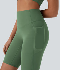 Halara UltraSculpt™ High Waisted Tummy Control Pocket Shaping Training Biker Shorts 9'' - Kashmir