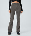 Halara Flex™ Mid Rise Pockets Casual Bootcut Jeans - Hemp Black Denim