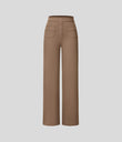 DayStretch High Waisted Pockets Straight Leg Casual Pants - Burro