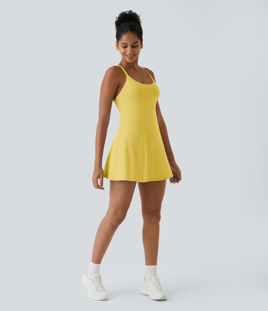 SoftlyZero™ Plush Backless Active Dress-Easy Peezy Edition - Crisp Yellow