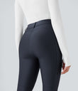 High Waisted Sheen 7/8 Leggings with Pockets - Blue Nights