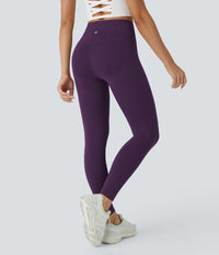 Halara UltraSculpt™ High Waisted Butt Lifting Tummy Control Pocket Shaping Workout Leggings - Blackberry Cordial