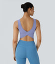 U Neck Crossover Barre Ballet Dance Tank Top A-D Cups - Baby Lavender