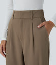Halara Flex™ High Waisted Pocket Solid Work Tapered Pants - Kangaroo