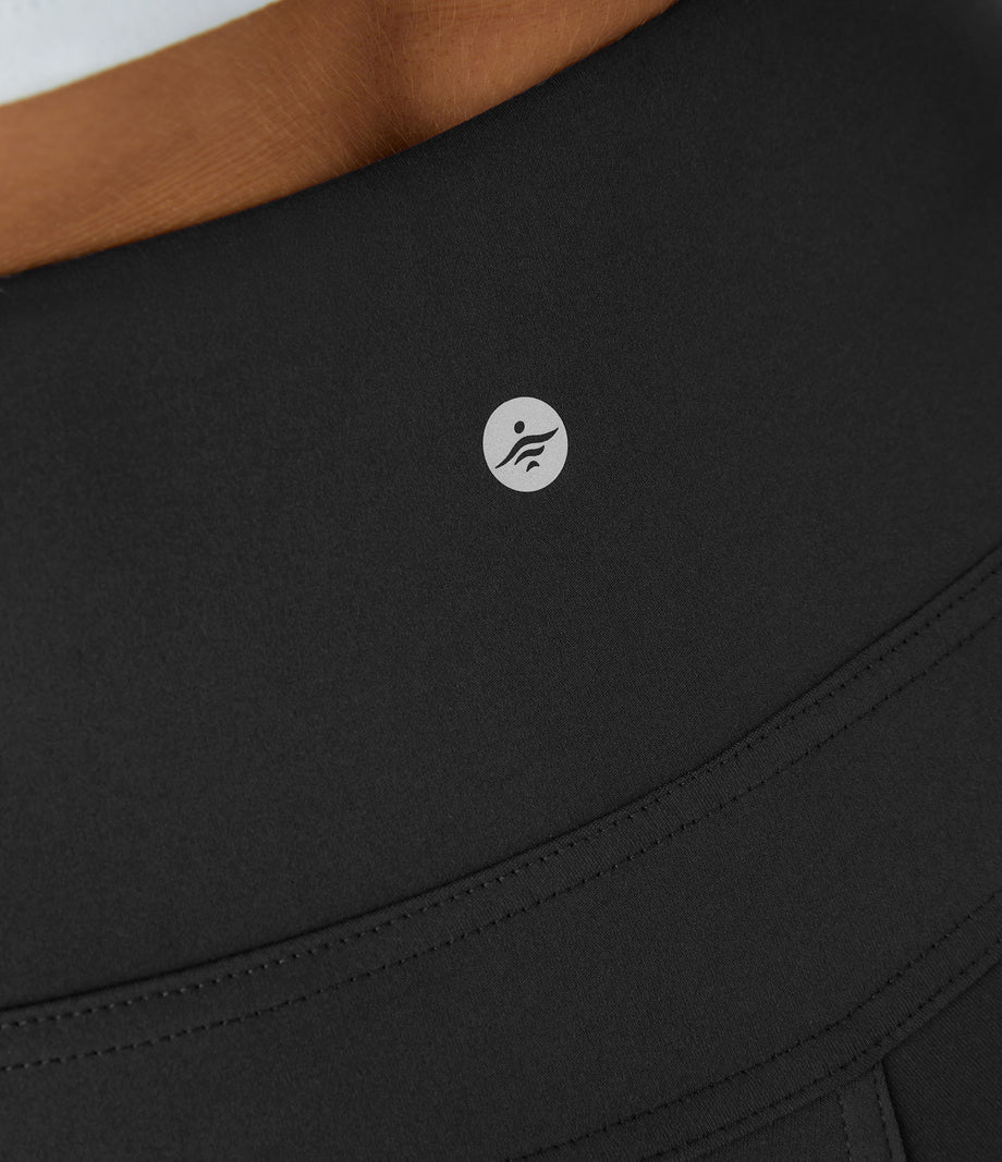 DayStretch High Waisted Pocket Flare Yoga Leggings - Black