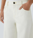 Halara Flex™ Low Rise Zipper Pockets Washed Baggy Wide Leg Casual Jeans - Beige Denim