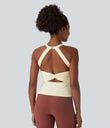 SoftlyZero™ Plush Cut Out Yoga Tank Top A-D Cups - Solitary Star