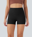 Halara UltraSculpt™ High Waisted Tummy Control Pocket Shaping Training Biker Shorts 3'' - Black
