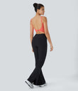 Double Straps Cropped Yoga Tank Top - Fusion Coral