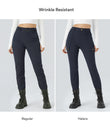 DayStretch High Waisted Zipper Pockets Solid Skinny Cargo Pants - Midnight Blue