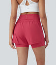 SoftlyZero™ Airy Super High Waisted 2-in-1 Cool Touch Yoga Shorts 5'' with Pockets - Winterberry
