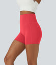 Halara UltraSculpt™ High Waisted Tummy Control Side Pocket Shaping Training Biker Shorts 5'' - Bittersweet