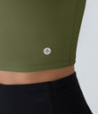 SoftlyZero™ Airy Square Neck Backless Crisscross Cropped Cool Touch Yoga Tank Top-UPF50+ - Loden Green