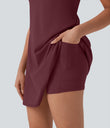 SoftlyZero™ Plush Active Dress-Longer Length-Easy Peezy Edition DD-F Cups - Zinfandel