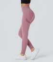 OneForm Seamless Flow High Waisted Booty Scrunch Leggings - Bridal Rose