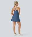 SoftlyZero™ Plush Backless Active Dress - Dark Turquoise