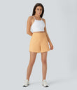 SoftlyZero™ Airy Super High Waisted 2-in-1  Cool Touch Yoga Shorts 5'' with Pockets-Longer Length - Sunburst