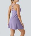 SoftlyZero™ Plush 2-in-1 Pocket Mini Active Dress DD-F Cups - Lavender
