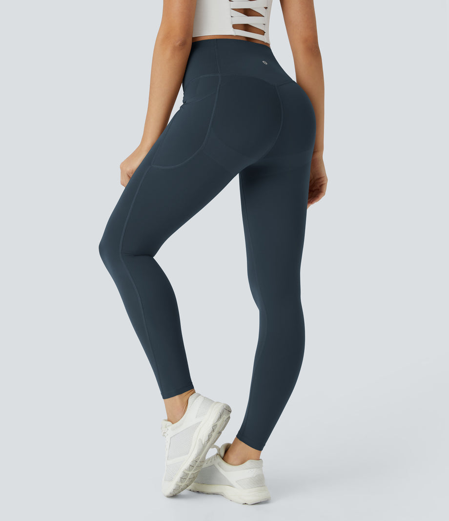 Halara UltraSculpt™ High Waisted Butt Lifting Tummy Control Pocket Shaping Workout Leggings - Carbon