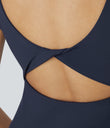 SoftlyZero™ Plush Double Straps 2-Piece Pocket Slip Dance Active Dress A-D Cups - Peacoat