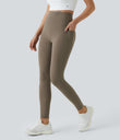 Halara UltraSculpt™ High Waisted Tummy Control Pocket Shaping Training Leggings - Dawn Brown