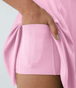 SoftlyZero™ Airy Backless Twisted Flare Low Support Dance Active Dress-Longer Length-Easy Peezy Edition A-D Cups - Nosegay