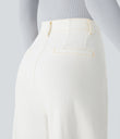 Halara Flex™ High Waisted Pockets Washed Casual Wide Leg Jeans - Beige Denim