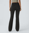 Halara Flex™ Mid Rise Pockets Casual Bootcut Jeans - Black Denim