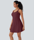 SoftlyZero™ Plush Active Dress-Longer Length-Easy Peezy Edition DD-F Cups - Zinfandel