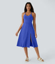Everyday Midi Chill Dress-La Land - Aster Blue