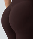OneForm Seamless Flow High Waisted Booty Scrunch Leggings - Fudge