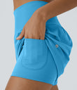 SoftlyZero™ Airy Super High Waisted 2-in-1 Cool Touch Yoga Shorts with Pockets - Swim Cap