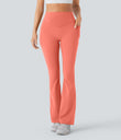 Halara UltraSculpt™ High Waisted Scrunch Butt Lifting Tummy Control Pocket Shaping Yoga Bootcut Leggings - Fusion Coral