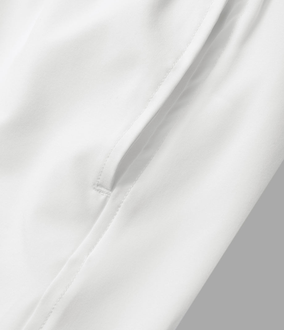 Breezeful™ High Waisted Crossover Pocket 2-in-1 Quick Dry Yoga Shorts 4" - White