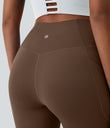 SoftlyZero™ Crossover Pocket Plain Leggings-UPF50+ - Soft Silt