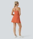 SoftlyZero™ Plush Backless Active Dress - Orange Rust