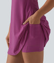 Softlyzero™ Plush Backless Active Dress-Easy Peezy Edition DD-F - Ume Purple