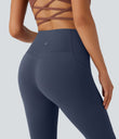 Halara UltraSculpt™ High Waisted Tummy Control Pocket Shaping Yoga Bootcut Leggings - Mood Indigo