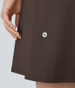 SoftlyZero™ Plush Backless Active Dress-Longer Length-Easy Peezy Edition - Chocolate Martini