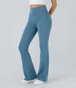 DayStretch High Waisted Pocket Flare Yoga Leggings - Light Azure