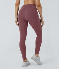 Patitoff™ 2.0 Pet Hair Resistant High Waisted Crossover Side Pocket Yoga Leggings - Wild Ginger