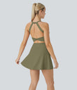 SoftlyZero™ Airy Backless Twisted Cool Touch Dance Active Dress-Easy Peezy Edition - Withered Green