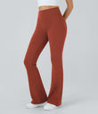 DayStretch High Waisted Pocket Flare Yoga Leggings - Cinnabar