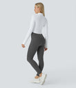 Halara UltraSculpt™ High Waisted Butt Lifting Tummy Control Pocket Shaping Workout Leggings - Volcanic Ash