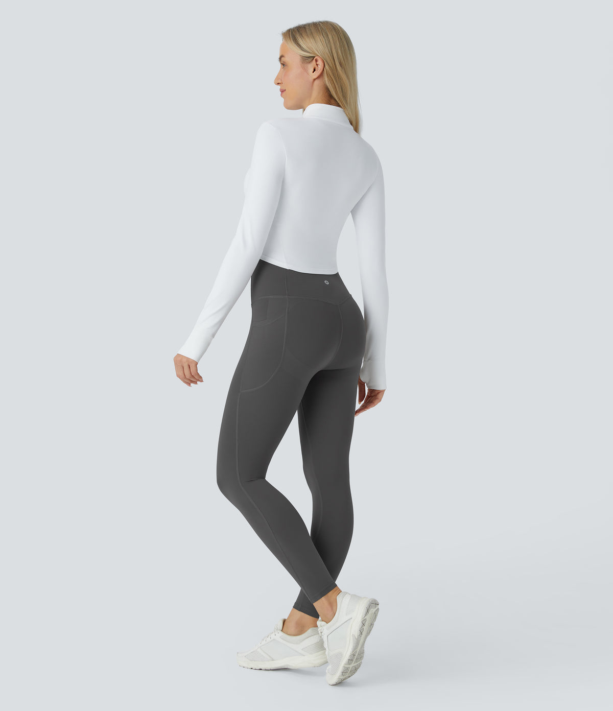 Halara UltraSculpt™ High Waisted Butt Lifting Tummy Control Pocket Shaping Workout Leggings - Volcanic Ash