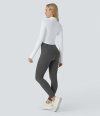 Halara UltraSculpt™ High Waisted Butt Lifting Tummy Control Pocket Shaping Workout Leggings - Volcanic Ash