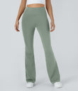 DayStretch High Waisted Pocket Flare Yoga Leggings - Iceberg Green