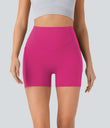 Halara UltraSculpt™ High Waisted Scrunch Butt Lifting Tummy Control Pocket Shaping Workout Biker Shorts 5'' - Fuchsia Purple