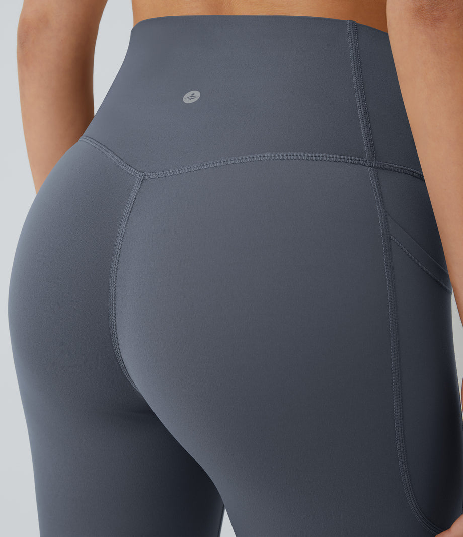 Halara UltraSculpt™ High Waisted Tummy Control Pocket Shaping Training Leggings - Silent Blue