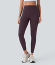 Halara UltraSculpt™ High Waisted Tummy Control Butt Lifting Ruched Pocket Shaping Yoga Leggings - Night's Purple